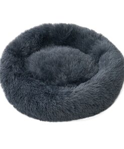 SnuggleSack Round Shaggy Plush Anti-Anxiety Pet Bed - M
