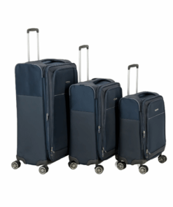 So-Fly X-Lite 3 Piece 4 Wheel Spinner Suitcase Set - Blue
