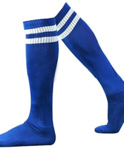 Soccer Socks Set - 15-Pairs - Blue and White