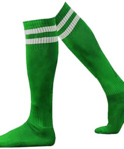 Soccer Socks Set - 15-Pairs - Green and White