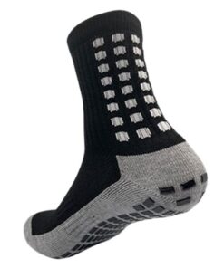 Soccer Sport Cushion Socks Anti-Slip - 1 Pack - Black
