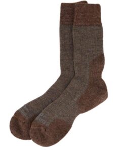 Socks - Cape Alpaca Heavy Hiker Socks - Bark - 4-7