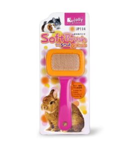 Soft brush for rodents & cats (14 x 6 x 1cm) - Pink