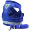 Soft Mesh Reflective Dog Harness - Blue - Blue / Grey - Xs - M