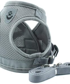 Soft Mesh Reflective Dog Harness - Grey - McDog (TM) - M