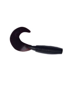 Soft Plastic Grub Fish Lures 60mm 1.5g, 50 Piece - Black