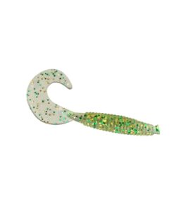 Soft Plastic Grub Fish Lures 60mm 1.5g, 50 Piece - Green