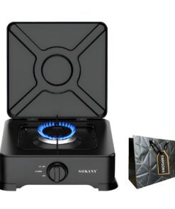 Sokany - Portable Gas Stove Single Burner 2.2KW + Luxury Simpsons Bag
