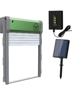 Solar Powered Automatic Chicken Coop Door with Remote Control