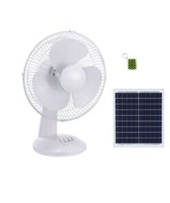 Solar Powered Fan with Solar Panel + Key Holder