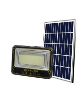 Solar Powered Flood Light With Solar Panel & Remote Control