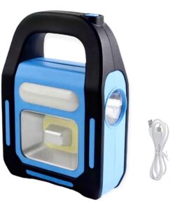 Solar Powered & USB Rechargeable Emergency Torch/Flashlight + Power Bank - L/SC/B