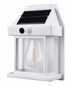 Solar Wall Lantern Outdoor Wireless Dusk To Dawn Motion Sensor Led Lights - White