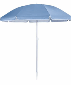 Solid Self Standing Beach Umbrella - Blue