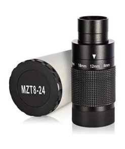 SOLOMARK 1.25" Deluxe 8-24mm Zoom Telescope Eyepiece with T-Thread