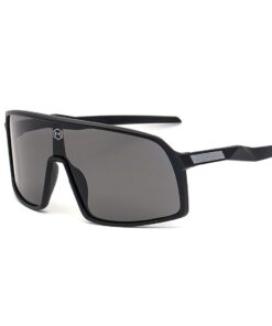 Sophie Moda - Cycling Goggles Mirror Coating Sport Bicycle Sunglasses - Black/Black