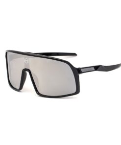 Sophie Moda - Cycling Goggles Mirror Coating Sport Bicycle Sunglasses - Black/Silver -Mirror