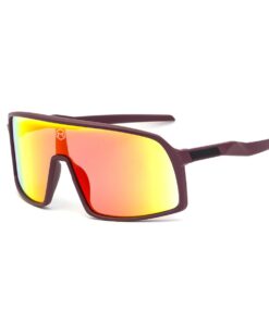 Sophie Moda - Cycling Goggles Mirror Coating Sport Bicycle Sunglasses - Red/ Yellow-Mirror