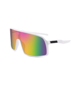 Sophie Moda: Sports Cycling Sunglasses - Velocita V2 Polarised - White