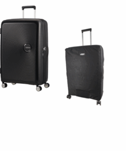 Soundbox 77cm Spinner Expandable & Voss Luggage Cover
