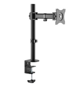 Space TV Adjustable Single Monitor Desktop Mount for 13"-27" Monitors