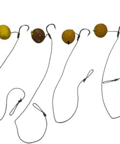 Specimen 4 x Boilie Hair Rigs With Boilies