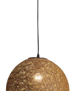 Sphere Pendant with Twine Cover