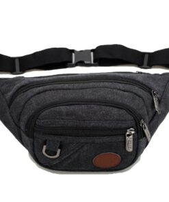 Spirit Canvas Moon Bag Fanny Pack Waist Bag - Black