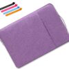 Splashproof Laptop Sleeve Compatible with Macbook/Laptop 14/14.5" & 4 WireOrganisers-Purple