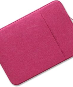 Splashproof Laptop Sleeve with Handle-Macbook/Laptop 14/14.5 Inch-Rose Red