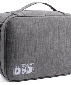 Splendid Travel Universal Accessories Organizer Bag For Chargers Cables - Grey