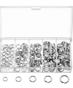 Sport 200 Pieces Double Split Fishing Heavy Duty Rings - 13cm