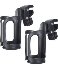 Sport Adjustable Universal Stroller Bike Cup Holders - Set of 2 - 14cm