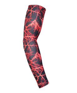 Sport Anti Slip Compression Elbow Arm Sleeve - Red