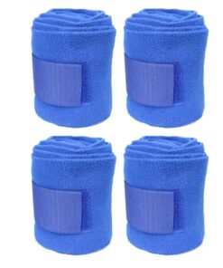 Sport Horse Riding Equestrian 4 Pieces Horse Leg Wraps - Blue