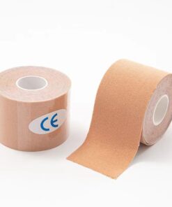 Sport Kinesiology Tape Individual Package For Foot Knee Elbow - 2 Rolls - 5cmx5m - BEIGE