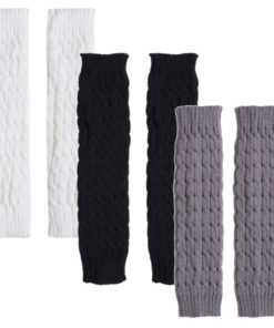 Sport Leg Warmers - Set of 3 - Black, Grey