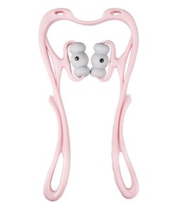 Sport Pain Relief Pressure Point Deep Tissue Rolling Neck Massager - 23cm - Pink
