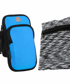 Sport Running Armband Wrist Phone Holder - Blue
