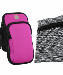 Sport Running Armband Wrist Phone Holder - Rose Red