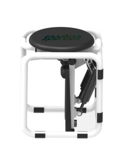 Sportion Multifunction 2-in-1 Fitness Yoga Chair & Exercise Stepper Bench - Black