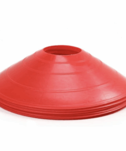 Sports Disc Training Cones, Soccer, Agility Set Of 10's - Red