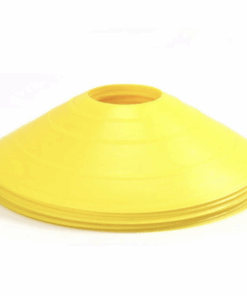 Sports Disc Training Cones, Soccer, Agility Set Of 10's - Yellow