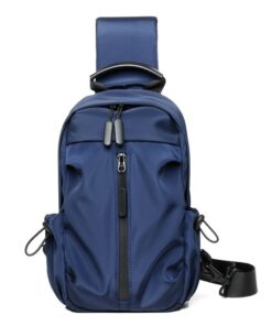 Sports Leisure Chest Bag Men's Shoulder Bag Oblique Straddle Bag Sports - Blue