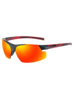 Sports Sunglasses Cycling Windproof Glasses Driving Outdoor Sunglasses - Red