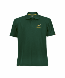 Springbok Supporter Golf T-shirt Mens- Official Licensed - XL