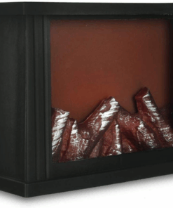 Square LED Fireplace - Create Cozy Ambiance Anywhere 29 x 19 x 11 cm