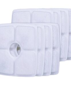 Square Pet water fountain replacement filters - 8 Pack