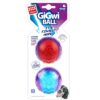 Squeaker Ball Cat Dog Toy - 2 Pack - RedBlue - M