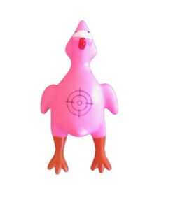 Squeaky Chicken Dog/Pet Soft Toy - Pink